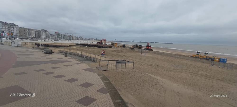 Travail effectué à Knokke